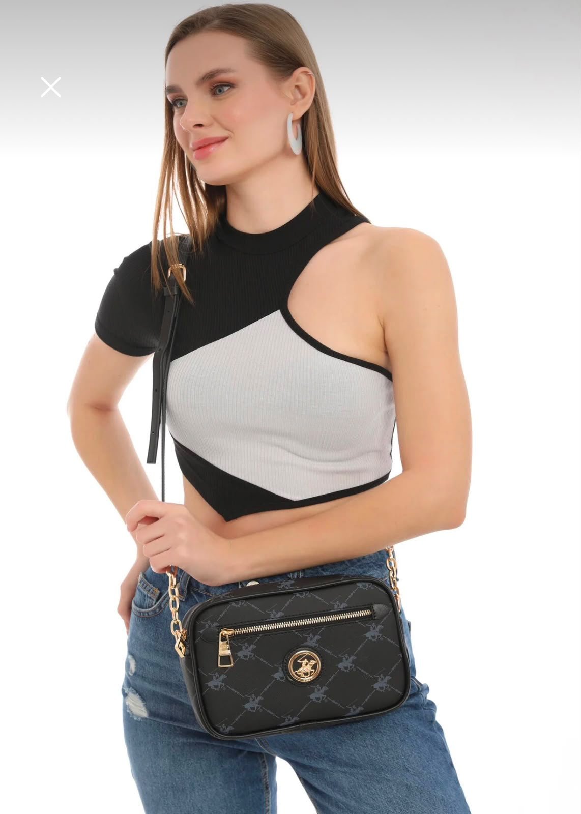 Beverly Hills Polo Club women's crossbody bag – Black شنطة Beverly Hills Polo Club حريمي كروس أسود