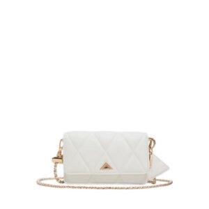 شنطة Aldo Fititall حريمي بيضاء كابتونيه بسلسلة دهبي