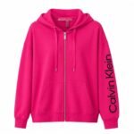 جاكيت هودي Calvin Klein Performance حريمي فوشيا بسوستة مقاس XL