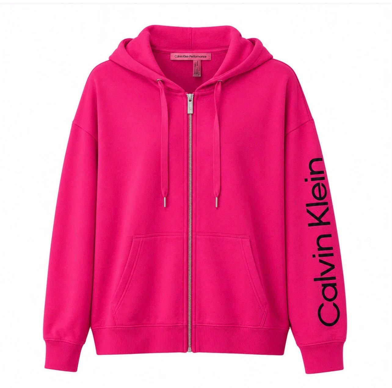 هودي Calvin Klein حريمي فوشيا جاكيت هودي Calvin Klein Performance حريمي فوشيا بسوستة مقاس XL
