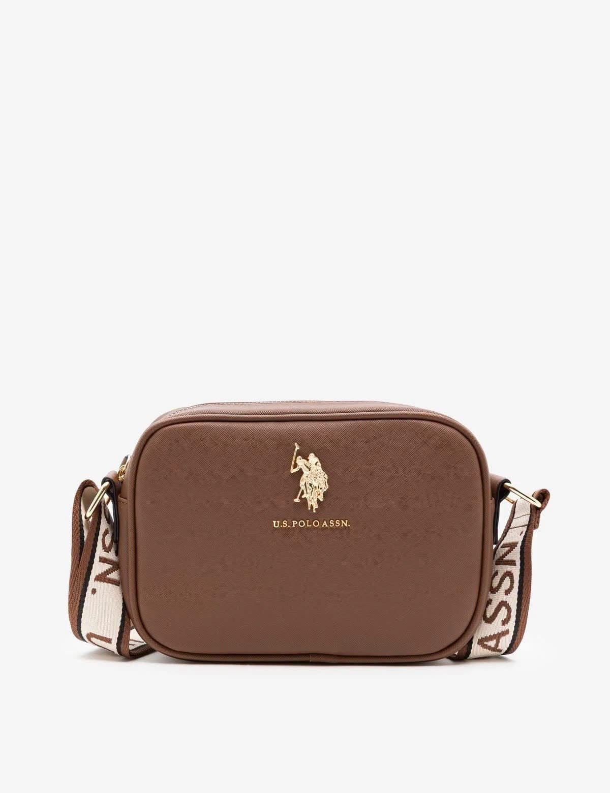 شنطة U.S. Polo Assn حريمي كروس بني
