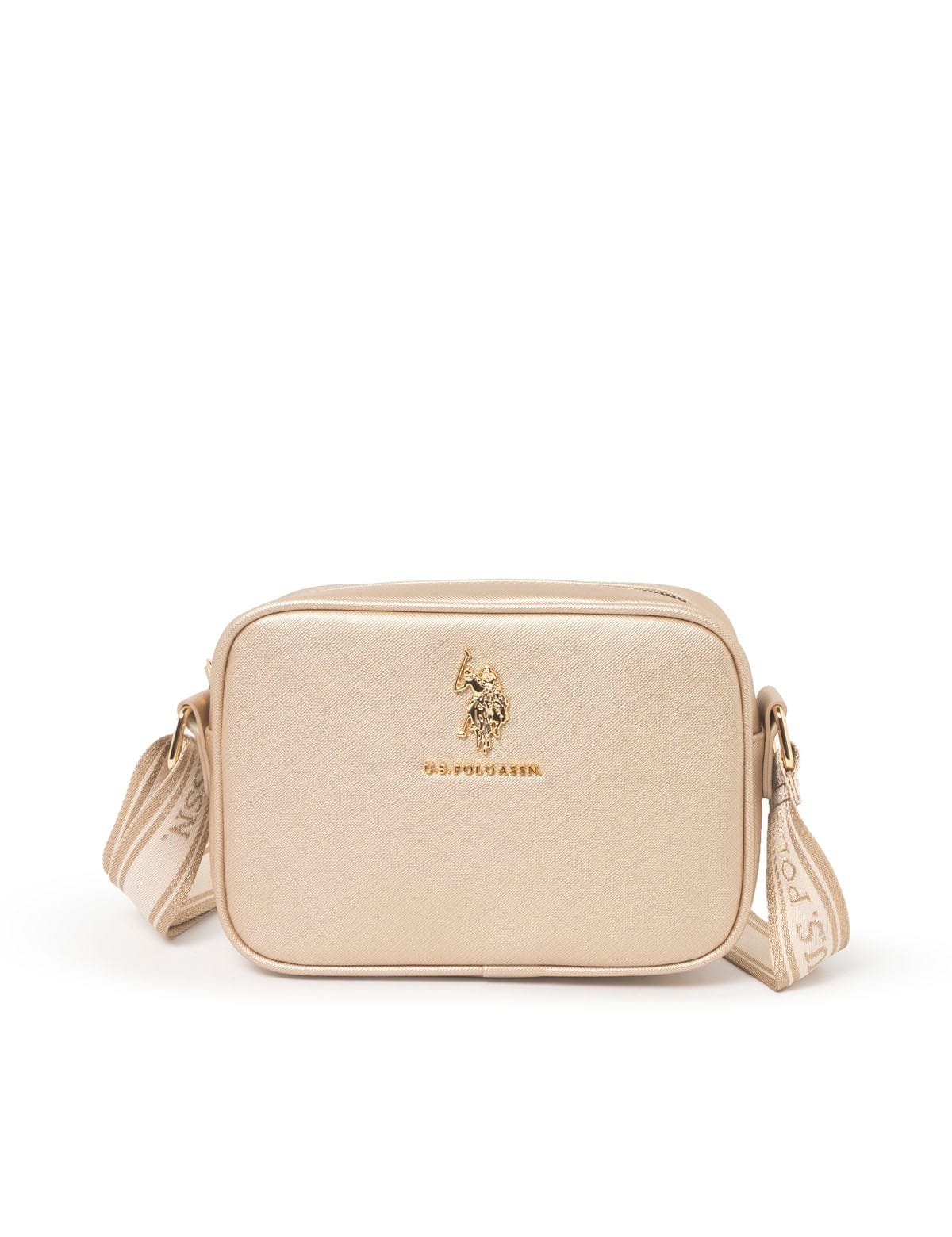 شنطة U.S. Polo Assn حريمي كروس دهبي